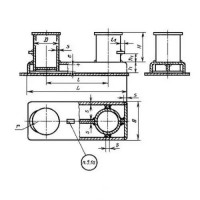 Прямой сварной кнехт 219x6 мм ГОСТ 11265-73