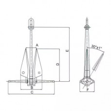 Якорь Дэнфорта 100 мм