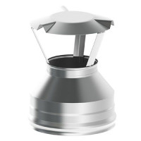 Оголовок-зонт 350x450x0.5 мм AISI 430