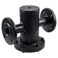 Вертикальный фланцевый грязевик 125 мм Ст3сп ТУ 4923-011-05778974-2006