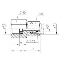 Соединение для манометра TN403 12 мм TN403-12L