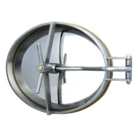 Овальный люк из нержавеющей стали 530x430x75 мм AISI 304