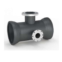 Тройники раструб-фланец с пожарной подставкой чугунные 200x150 мм ВЧШГ ГОСТ 5525-88