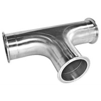 Оснащенный тройник clamp 65x70x91 мм AISI 316L DIN 11852