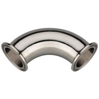 Оснащенный отвод clamp 10x12x34 мм AISI 316L DIN 11852