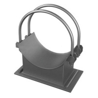 Скользящая направляющая двуххомутовая опора 325x405x33.9 мм Сталь 20 ОСТ 108.275.34-80