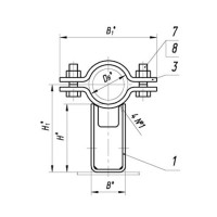 Опоры ТПР.05.11(4).00.000 133x7.06 мм ТПР.05.11(4).00.000-37