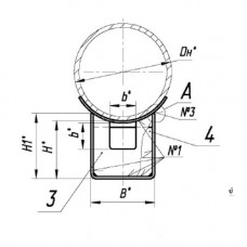 Опоры ТПР.05.18(1).00.000 1020x46.9 мм ТПР.05.18(1).00.000-30