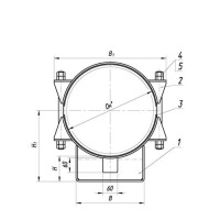 Опоры ТПР.05.19(2).00.000 1420x161.66 мм ТПР.05.19(2).00.000-30