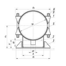 Опоры ТПР.05.24(3).00.000 1020x46.9 мм ТПР.05.24(3).00.000-30