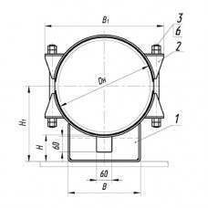 Опоры ТПР.06.34(4).00.000 1020x142.6 мм ТПР.06.34(4).00.000-24