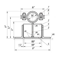 Опоры ТПР.08.17(2).00.000 89x8.69 мм ТПР.08.17(2).00.000-05