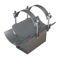 Неподвижная бугельная хомутовая опора с корпусом 530x400x62.98 мм ТС-67100 Серия 5.903-13 в.7-95