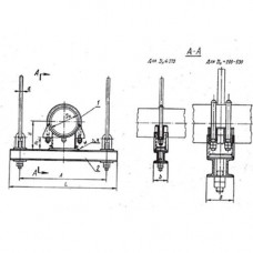 Блоки опорные хомутовые подвесок стальных трубопроводов 325x53.66x5100 мм Сталь 3 МН 3943-62