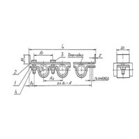 Подвески судовых трубопроводов. Тип 7 0.097x126x3 мм 12ХМ ТУ 5-89 РИДФ.301525.001