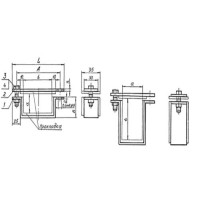 Подвески судовых трубопроводов. Тип 9 0.169x139x12 мм АМг5 ТУ 5-89 РИДФ.301525.001