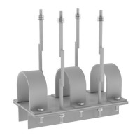 Однорядная подвеска со сплошным основанием и двумя тягами 400x4100x55.3 мм ПС-2 ОСТ 36-17-85