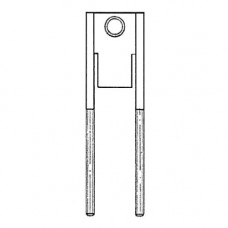 Траверса с тягами для пружинного блока 1.26x400x0.9 мм 09Г2С ОСТ 34-10-743-93