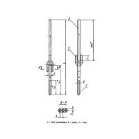 Тяги шарнирные резьбовые для подвесок трубопроводов 36x23x80 мм 20Х1М1Ф1ТР ОСТ 108.632.06-80