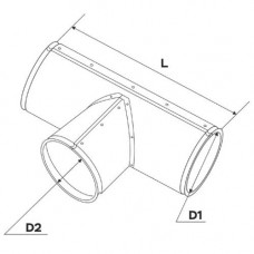 Оболочки на теплоизоляционные равнопроходные тройники 108x100x108 мм Сталь 20 ТУ 4937-002-61278130-2016
