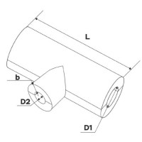 Теплоизоляционные переходные тройники 133x110x20 мм НГ ГОСТ 17376-2001