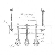 Крепление трех и более трубопроводов 0312.38.00.000 57x255x28.7
