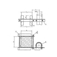 Крепление одного трубопровода к железобетонной балке 0312.37.00.000-05 57x205x8.5