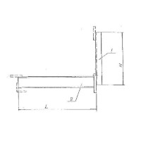 Траверса-балка металлическая подвесная МТБ1ж 1x1.2x0.8