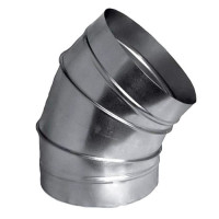 Вентиляционный отвод круглый 45° 200х0.55 мм