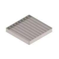 Нержавеющая щелевая решетка водоприемная точечного водоотвода 245x245 мм