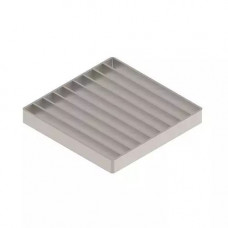 Нержавеющая щелевая решетка водоприемная точечного водоотвода 142x142 мм