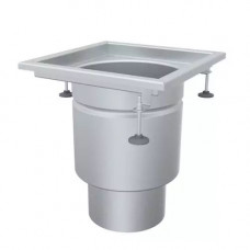 Нержавеющие трапы и трапоприямки с вертикальным выпуском 110x120x51 мм