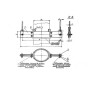Хомуты укороченные подвесок вертикальных стальных трубопроводов