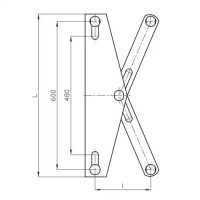 Коромысла типа 2КЛ 680x25.2x210 мм 2КЛ-21-1