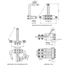Аппаратные зажимы типа 3А2АП, ЗААП, 4А6АП И 5А2АП 3ААП-500-1