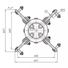 Коромысла лучевые типа КЛ 149x190 мм 5КЛ-40-1