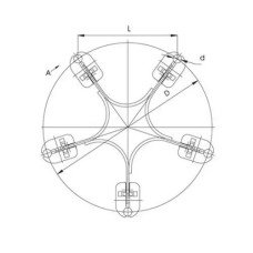 Распорки дистанционные типа 5РГ 300x21.6x26.6 мм 5РГ-2-300