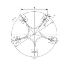 Распорки дистанционные типа 5РГ 300x21.6x26.6 мм 5РГ-2-300