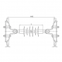 Распорки межфазные изолирующие типа РМИ на напряжение 10-35 кВ конструкция 2