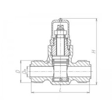 Клапан дроссельный проходной штуцерный 525-0353 (ИTШЛ.49341101)