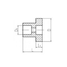 Бронзовый ниппель 10x100 мм 556-01.106-3 (ИТШЛ.713611.008-02)