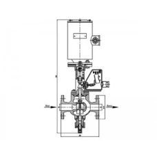 Клапан проходной двухседельный электромагнитный 586-30.2711