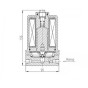 Клапан запорный нормально закрытый с электромагнитным приводом