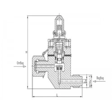 Клапан запорный 521-36.335-01 (ИПЛT.49111119-01)