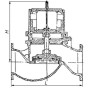 Фланцевый самозапорный отсекающий клапан