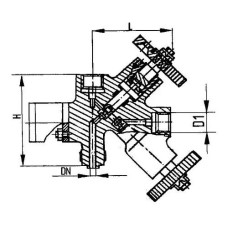 Нержавеющий клапан для манометров 521-35.1593 (ИПЛТ.49454407)