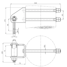 Узлы крепления типа КГТ-7-1 3.7x70 мм КГТ-7-1