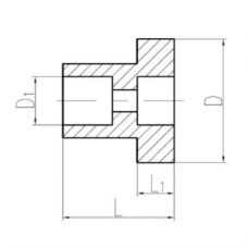 Латунный ниппель 15x100 мм 556-01.111-05