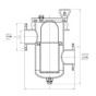 Медный фильтр забортной воды фланцевый