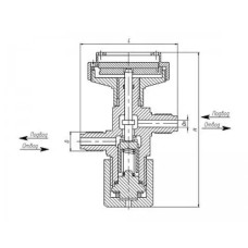 Клапан запорный нормально-открытый автоматически закрывающийся при температуре 90-180гр ИПЛТ.49111121